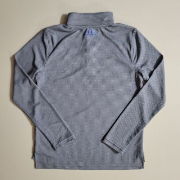 Under Armour Gray Tech Boy's Textured Quarter Zip Pullover Top - Picture 13 of 14